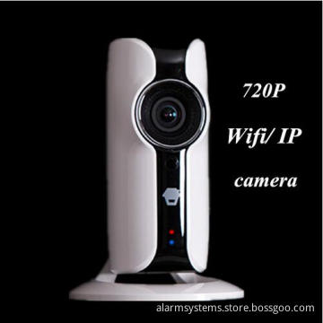 Popular wireless home security system APP remote control 720P HD night vision two-way voice intercom indoor security ip camera w